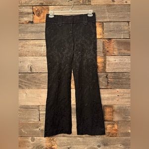 Y2K Bebe brocade patterned black bootcut pants size 4